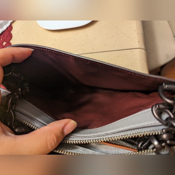 ❌SOLD❌Coach Gray Rogue Shoulder Bag - Picture 6 of 11
